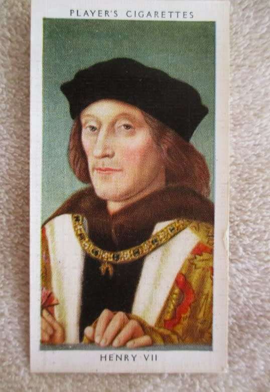 VINTAGE 1935 JOHN PLAYER & SONS CIGARETTE CARDS - ALL THE KING HENRYS OF ENGLAND!