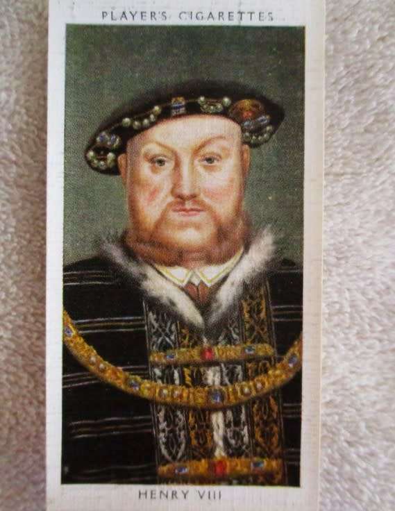 VINTAGE 1935 JOHN PLAYER & SONS CIGARETTE CARDS - ALL THE KING HENRYS OF ENGLAND!