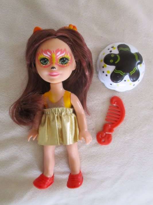 CUTE ENCHANTIMALS-LIKE DOLLY WITH CAT FACE AND EARS