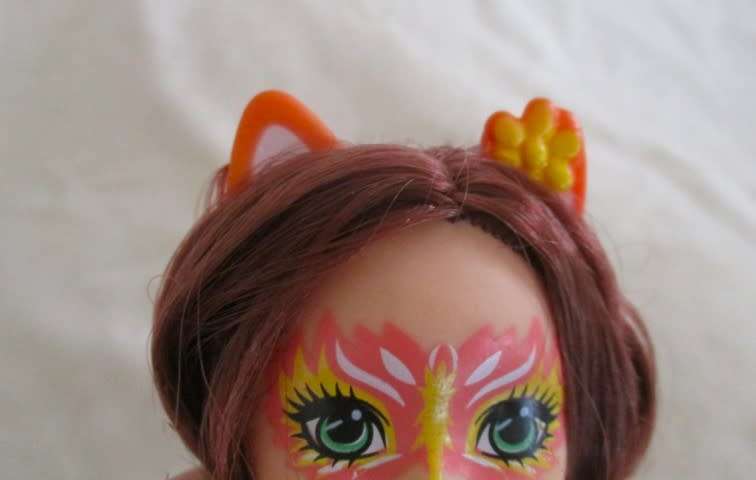CUTE ENCHANTIMALS-LIKE DOLLY WITH CAT FACE AND EARS