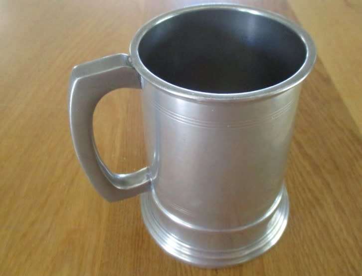 VINTAGE 1981 BPC, SHEFFIELD PEWTER TANKARD  ENGRAVED `MIKE`
