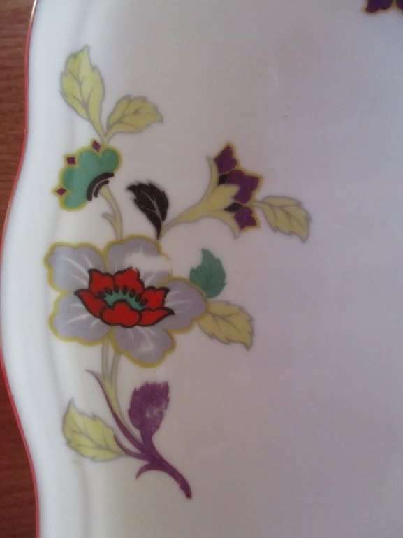 WOW!!  RARE ANTIQUE 1920`s PIRKENHAMMER, CZECHOSLOVAKIA HAND PAINTED OVAL DISH