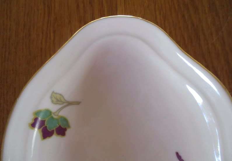 WOW!!  RARE ANTIQUE 1920`s PIRKENHAMMER, CZECHOSLOVAKIA HAND PAINTED OVAL DISH