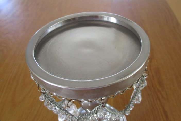 DECORATIVE SILVER METAL CANDLE HOLDER MADE IN INDIA