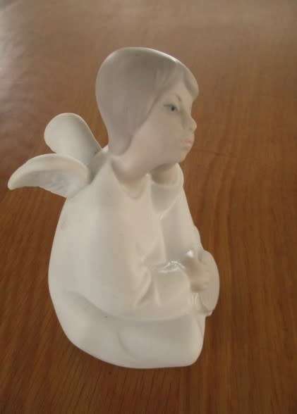 Vintage Nao Lladro angel with tambourine