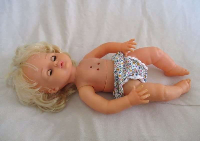 VINTAGE PRIMA FIRST LOVE BABY LOVE DOLL WITH UNUSUAL PULL STRING