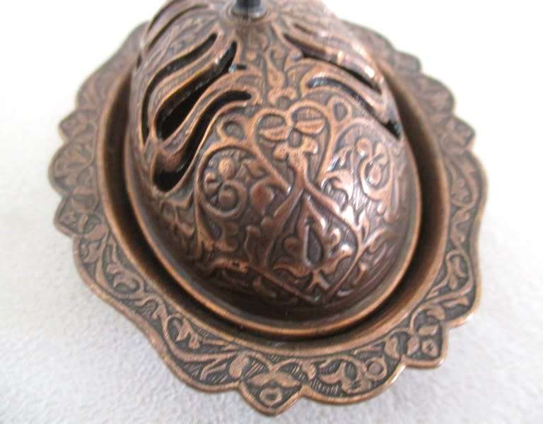 THREE VINTAGE ETCHED COPPER KASHMIRI SAMBALS/DRIED FRUIT DISHES (GREAT FOR BUTTER TOO!)