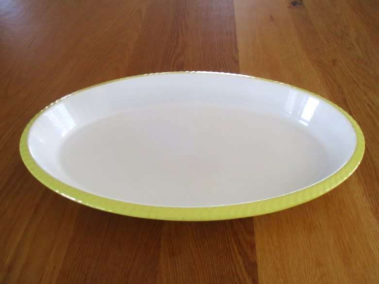 VERY LARGE VINTAGE BELGIUM ENAMEL CAST IRON (ROBERT MARKLEY) DESCOWARE DUTCH OVEN ROASTING/PIE PAN