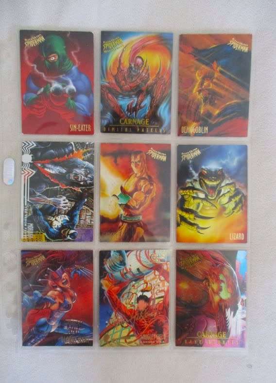 SET ONE - SIXTY 1995 FLEER ULTRA SPIDERMAN TRADING CARDS - MINT IN PLASTIC SLEEVES
