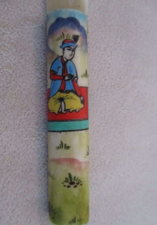 Vintage hand painted Chinese letter opener in original box