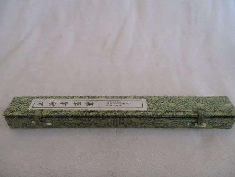 Vintage hand painted Chinese letter opener in original box