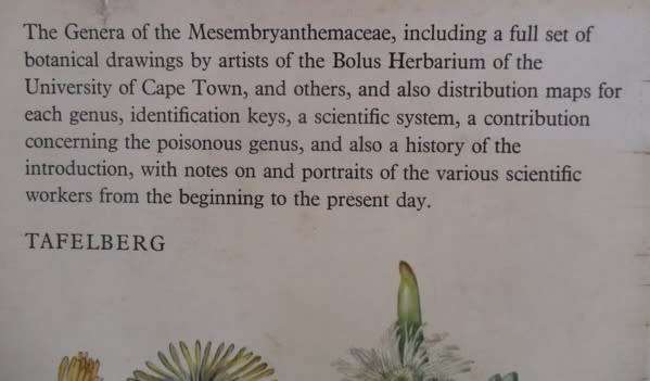 The Genera of the Mesembryanthemaceae by H. Herpe