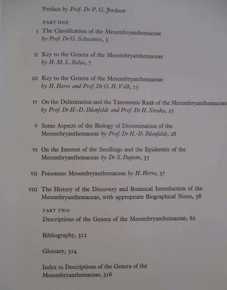 The Genera of the Mesembryanthemaceae by H. Herpe
