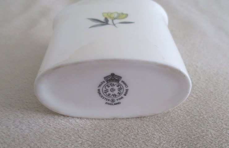 Royal Worcester fine bone china toothpick holder