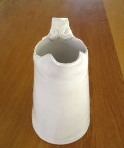 Very large Di Marshall Wonki Ware jug with raised floral touches
