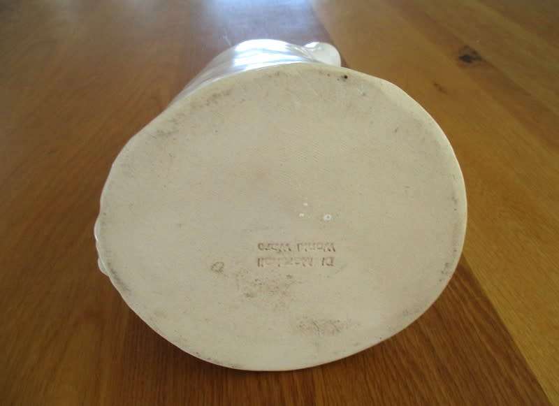 Very large Di Marshall Wonki Ware jug with raised floral touches
