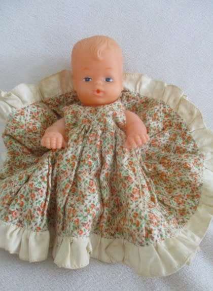 Beautiful First Love Baby Love twisty body doll holding her own vintage dolly