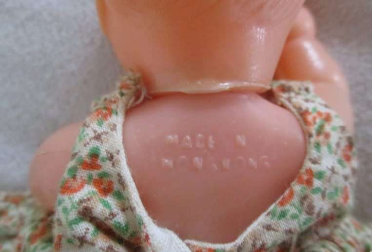 Beautiful First Love Baby Love twisty body doll holding her own vintage dolly