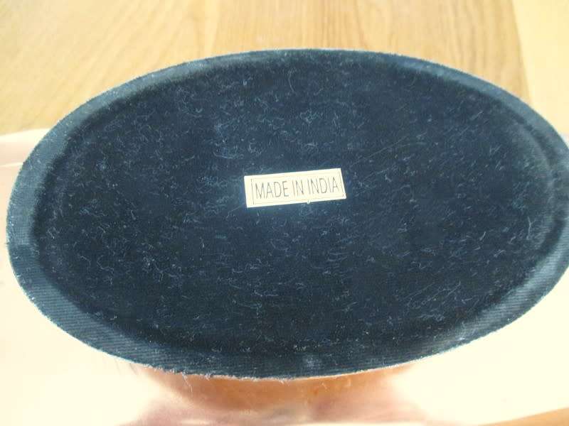 Made in India - a very large vintage footed copper serving platter - great for entertaining