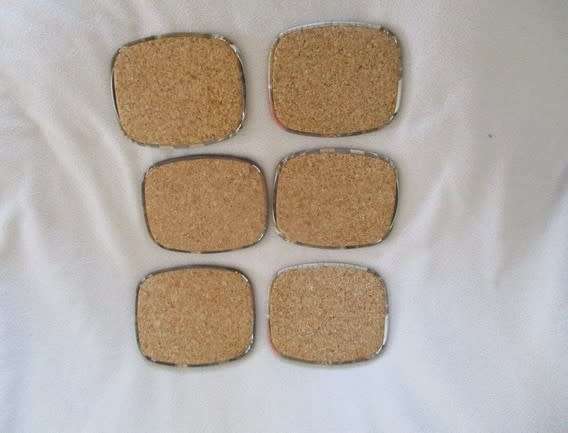 Six quality Worcester ware Savoy Cocktail Mats/Coasters depicting paintings by Dutch Masters