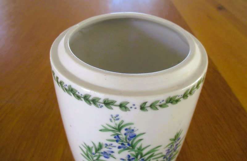 Large Wiesenthal Porzellan, Germany vase/jar/utensil holder - Herb garden no. 46418