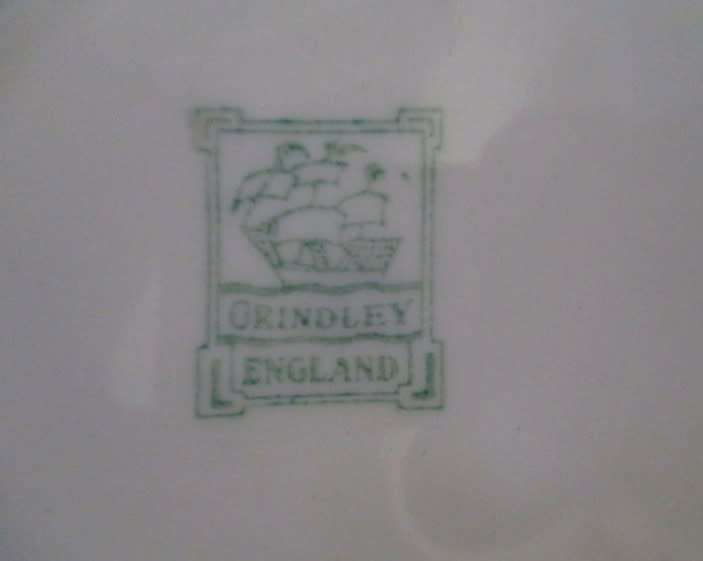 Circa 1936 t0 1954 Vintage Grindley, England art deco plate - Old Mill