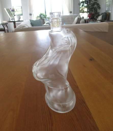 An interesting and unusual Luvoa vodka bottle