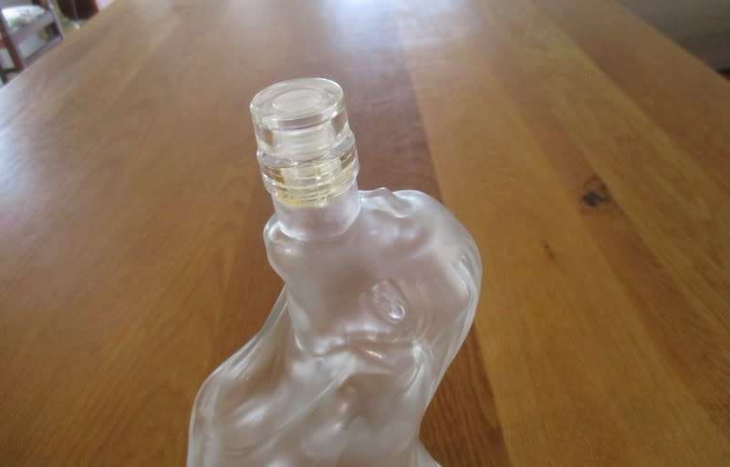 An interesting and unusual Luvoa vodka bottle