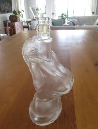 An interesting and unusual Luvoa vodka bottle