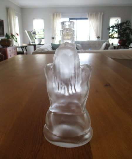 An interesting and unusual Luvoa vodka bottle
