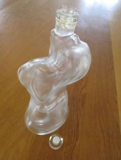 An interesting and unusual Luvoa vodka bottle