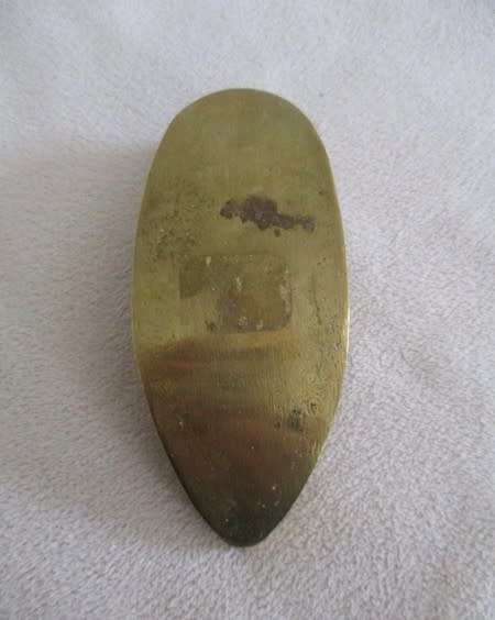 Very decorative vintage Indian brass shoe