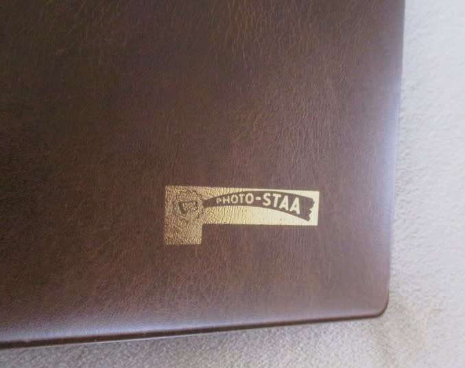 An empty album for storing 35mm slides  - storage pockets for 1000 slides (or postage stamps)