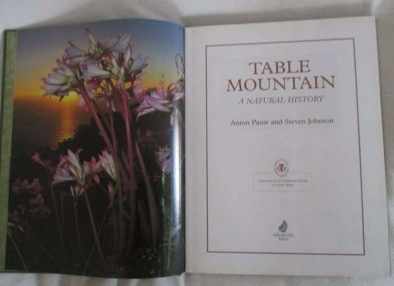Table Mountain A natural History by Anton Pauw and Steven Johnson - excellent condition