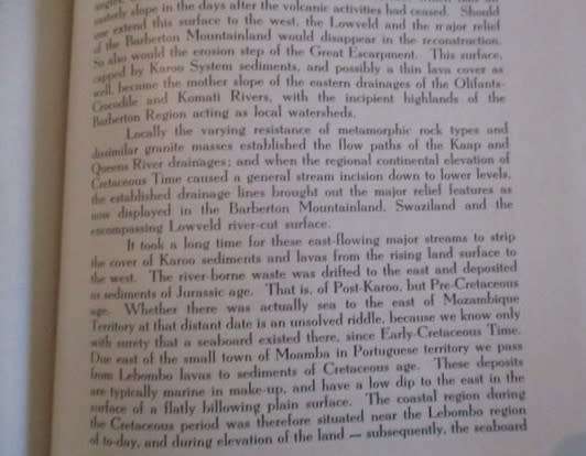 Unravelling the surface history of SA - A Glimpse of South Africa, M.S. Taljaard (prof of geology)