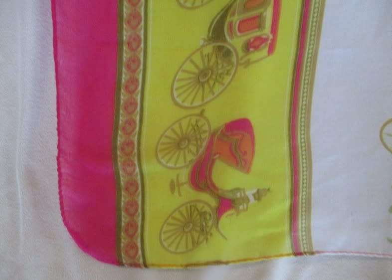 A beautiful large soft shawl/throw with romantic stage coach design