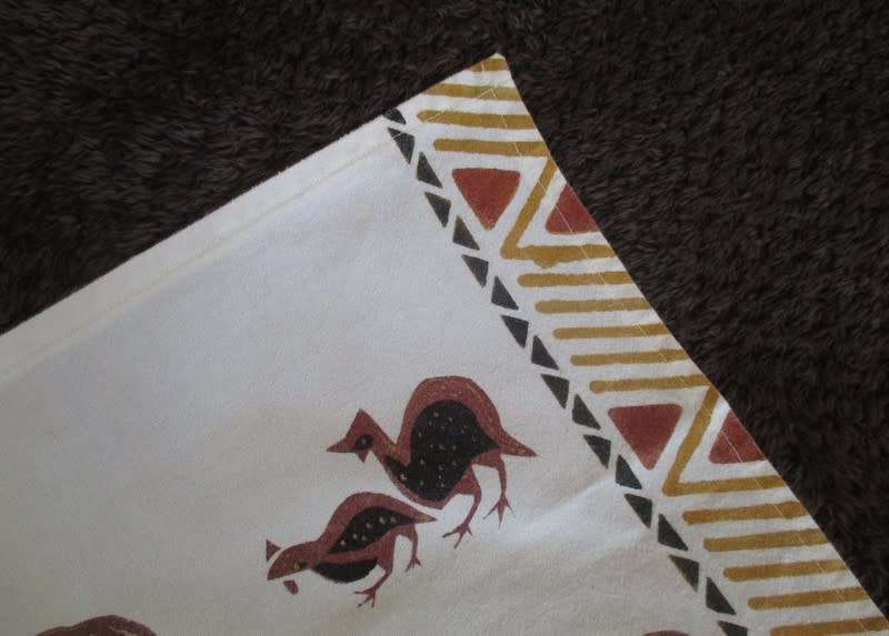 A pretty African themed tray cloth