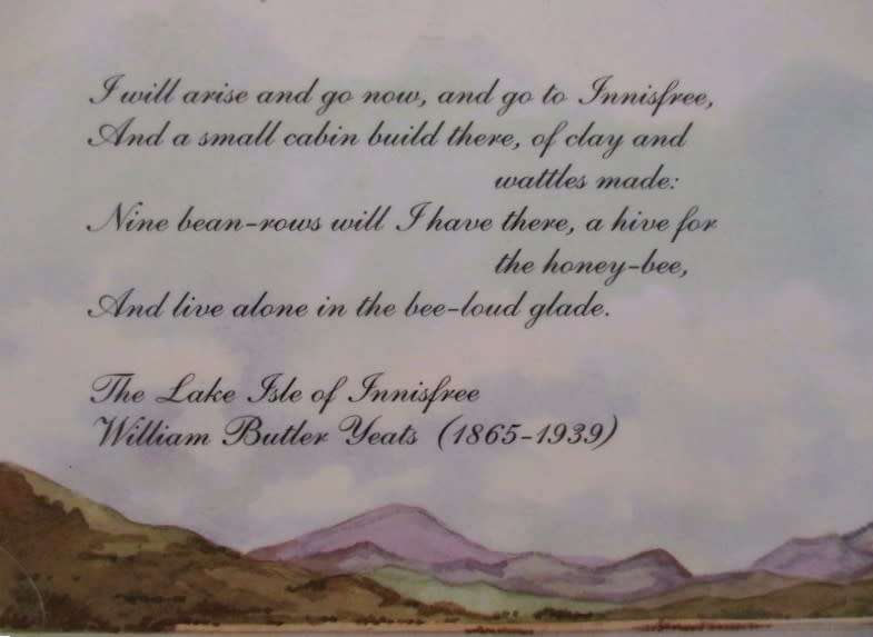 Irish writers - four large vintage quality placemats - WB Yeats, James Joyce, T. Moore, JM Synge