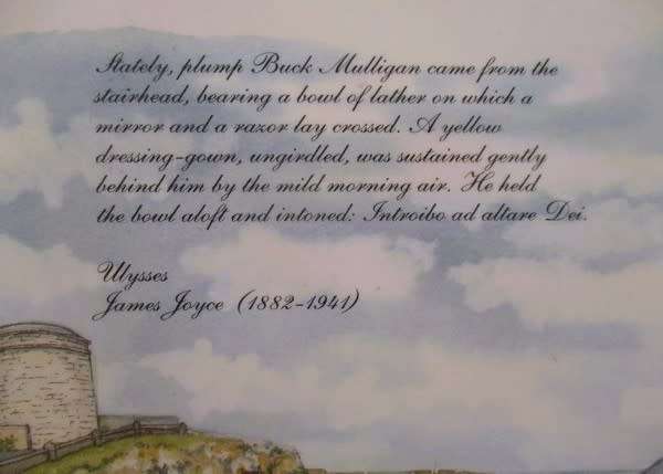 Irish writers - four large vintage quality placemats - WB Yeats, James Joyce, T. Moore, JM Synge