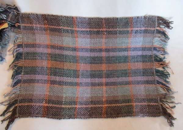 Very rare!!  Six Mopani Pure African silk mats spun from the cocoons of wild Mopane Silk moths