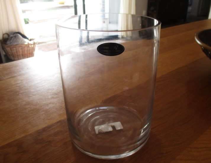 Very large genuine hand blown crystal vase - Ernest R Kristalglasfabrik, Germany