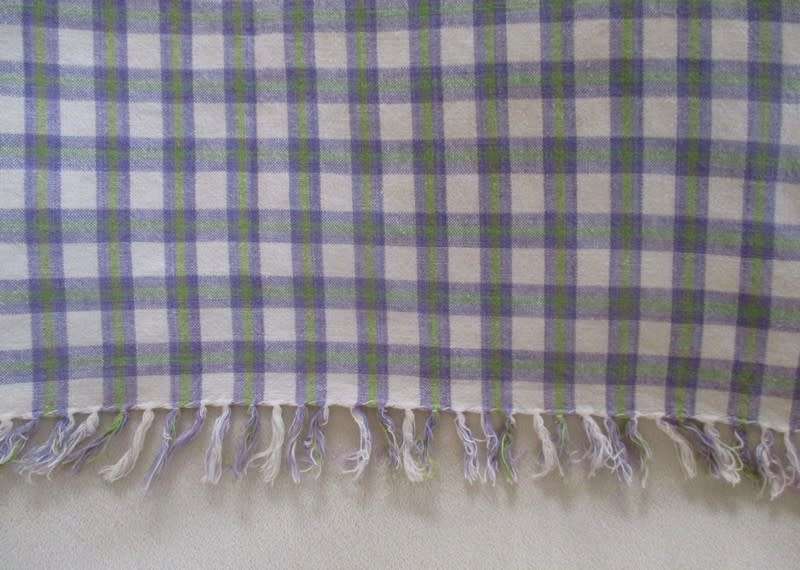 A cheerful gingham cloth with lovely colours