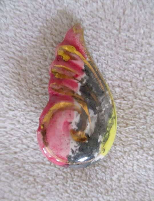 A pair of pretty Annique enamelled clip on earrings in original box