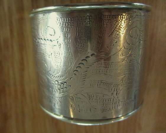 Antique Chinese brass opium box meticulously engraved with Dragon and good fortune symbols