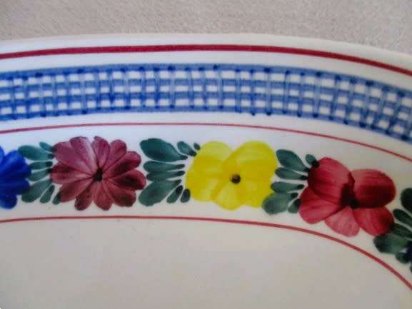 Two vintage Villeroy & Boch sandwich platters - Goslar pattern