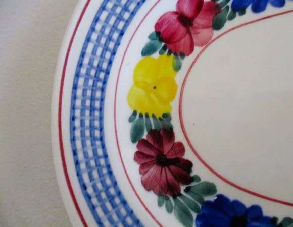 Two vintage Villeroy & Boch sandwich platters - Goslar pattern