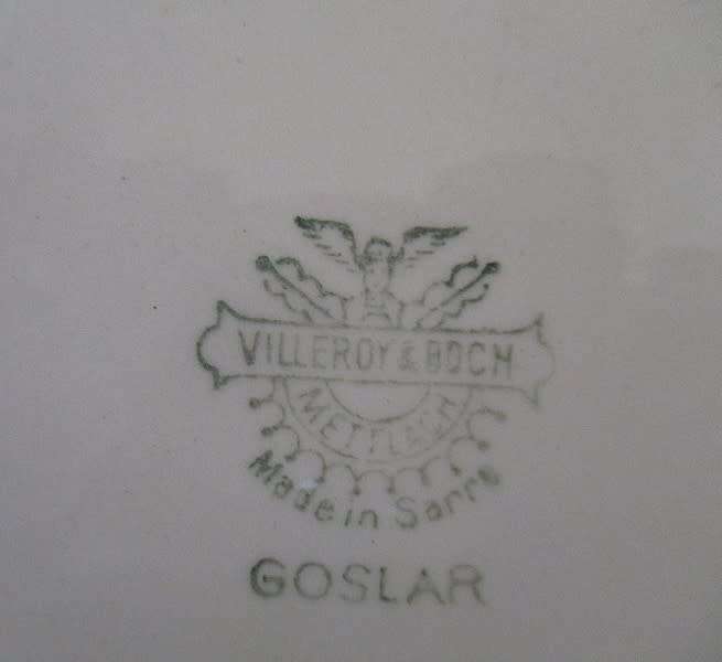 Two vintage Villeroy & Boch sandwich platters - Goslar pattern