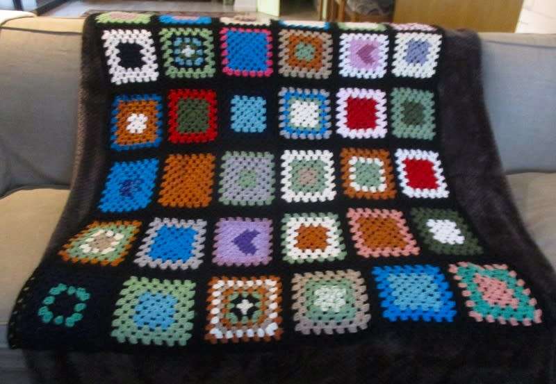 A hand crocheted wool blanket - the way Granny made them and with interesting designs