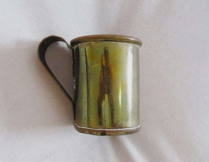 Relisted - A vintage hand crafted copper and brass mug/ tankard with loads of character