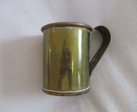 Relisted - A vintage hand crafted copper and brass mug/ tankard with loads of character